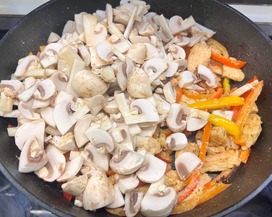 افزودن قارچ