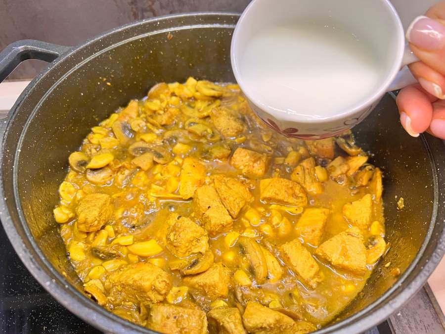 افزودن نشاسته ذرت
